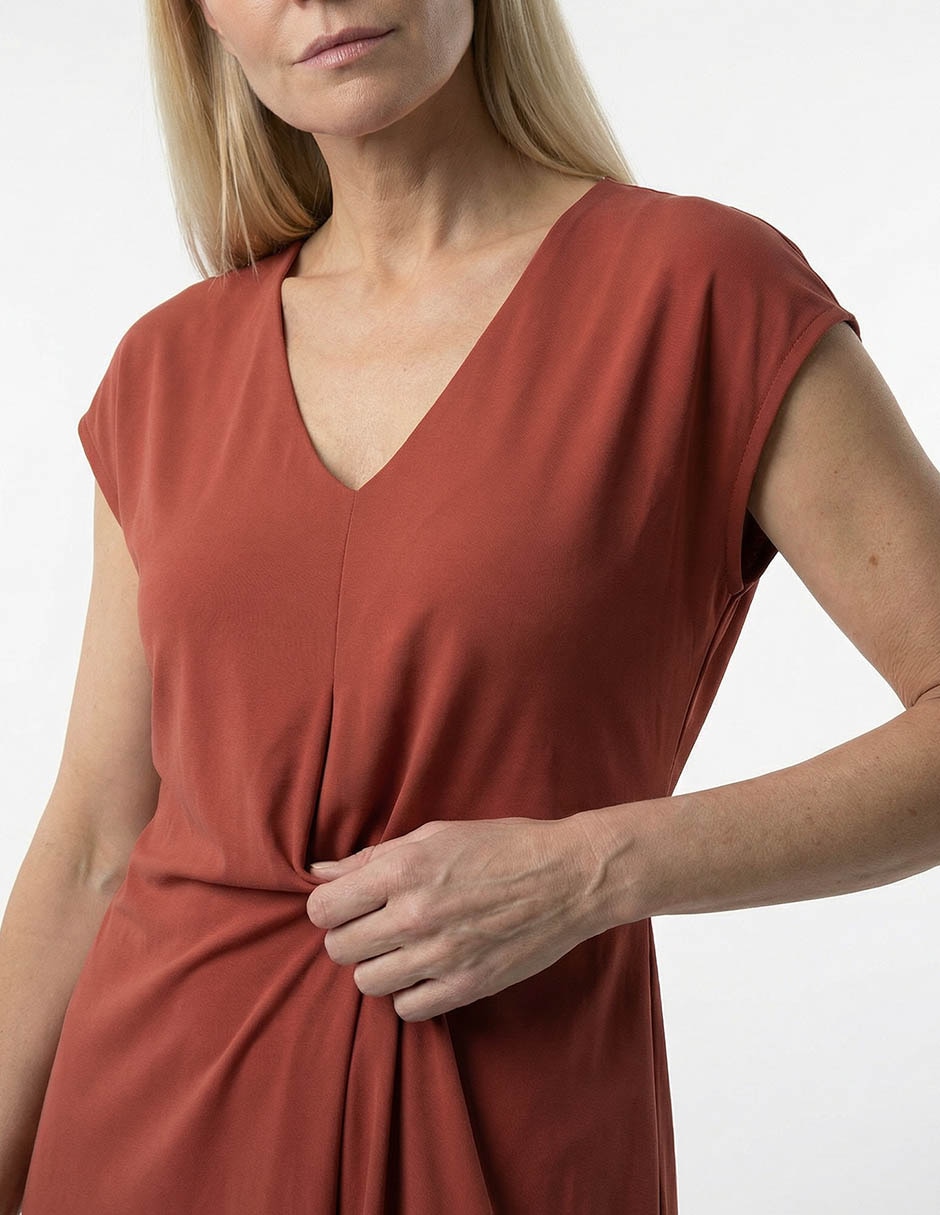 Vestido crop casual punt roma para mujer