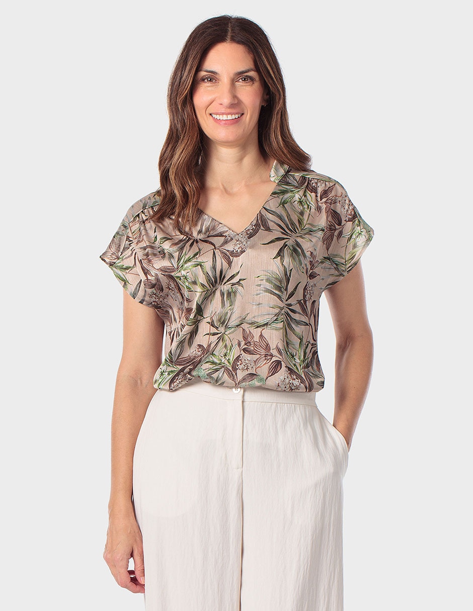 Blusa manga corta para mujer Blusa manga corta para mujer