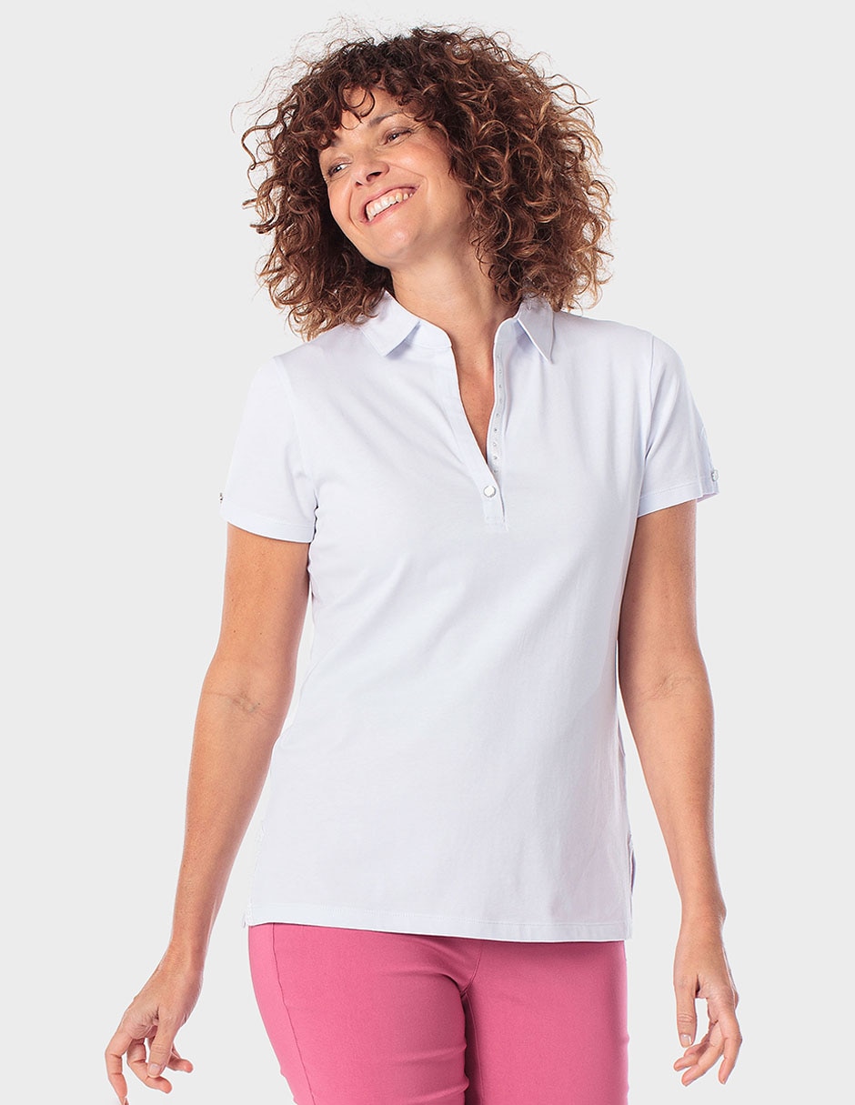 Playera manga corta cuello v para mujer Playera manga corta cuello v para mujer