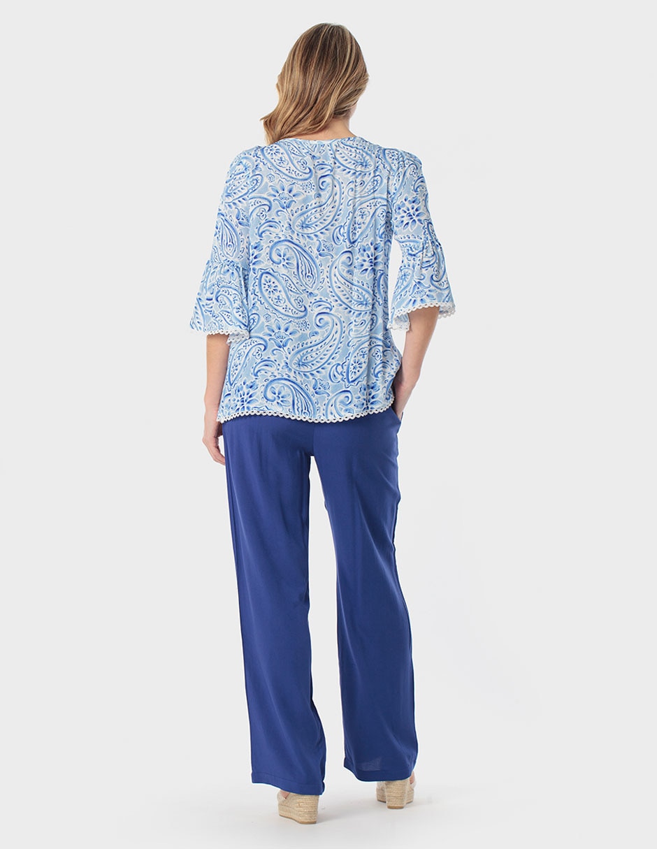 Pantalón relaxed amplio para mujer 7