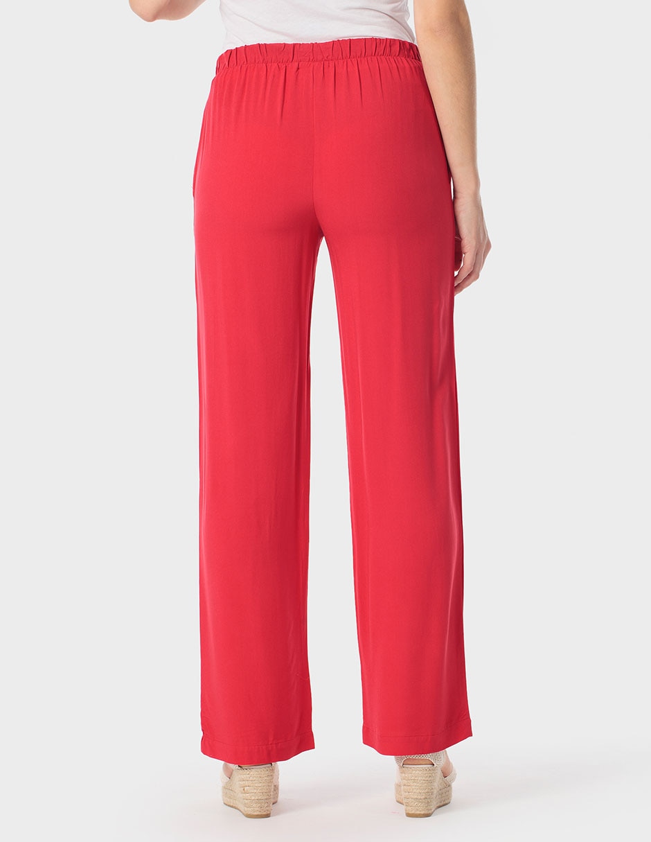 Pantalón relaxed punt roma amplio para mujer