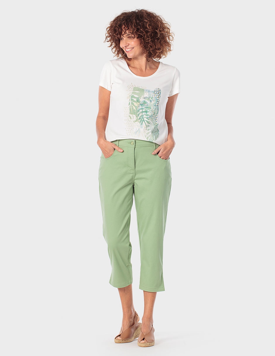 Playera manga corta cuello redondo para mujer 3