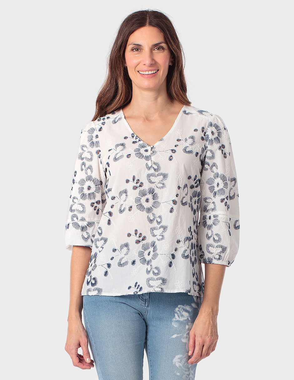 Blusa manga 3/4 para mujer 1