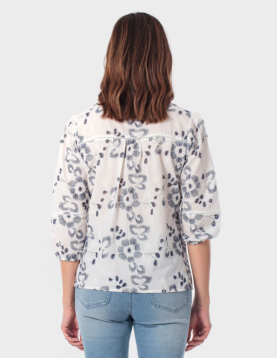 Blusa manga 3/4 para mujer 4
