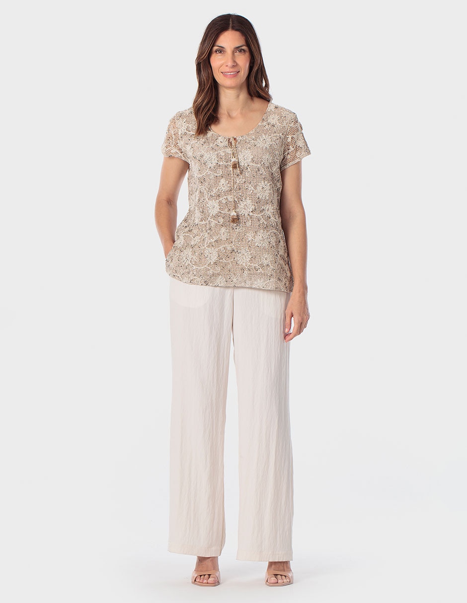 Blusa manga corta para mujer 3