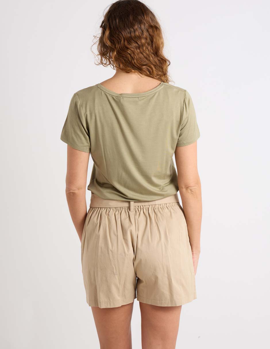 Playera manga corta cuello redondo mujer 7