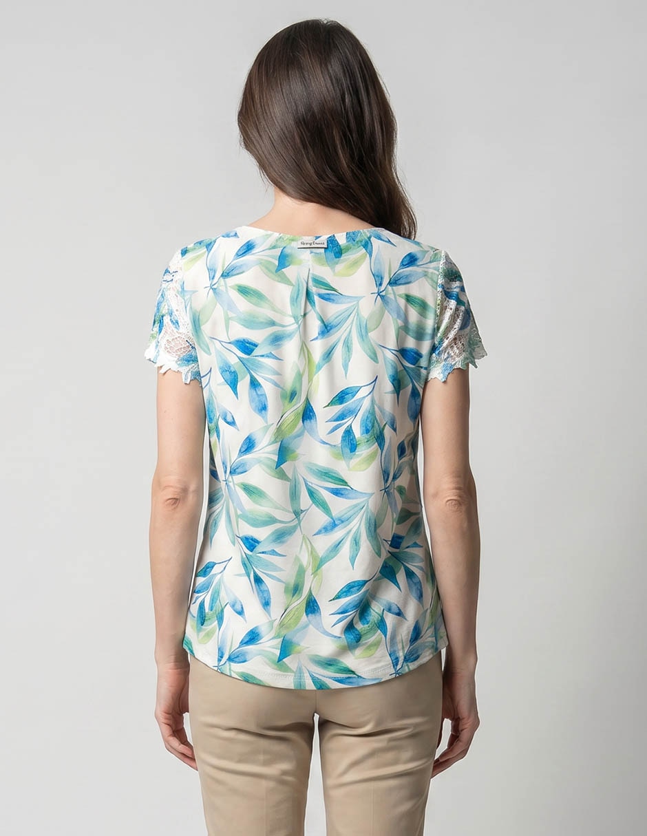 Playera manga corta Punt Roma cuello redondo para mujer