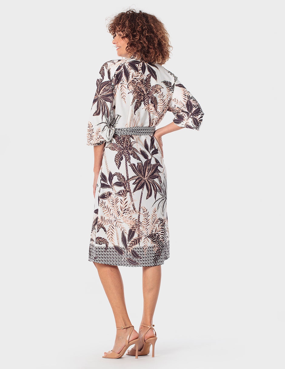 Vestido Midi Casual Punt Roma Para Mujer