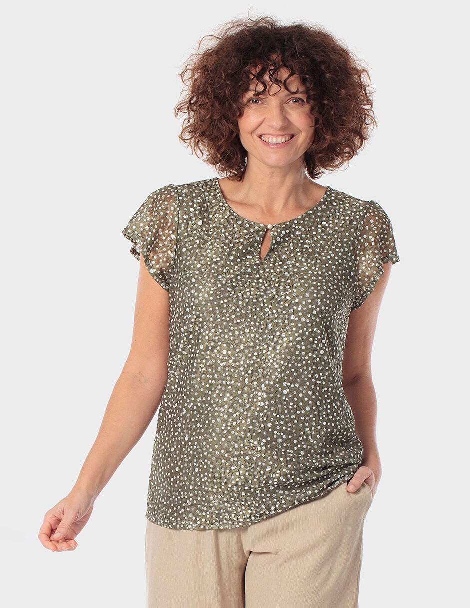 Blusa manga corta para mujer Blusa manga corta para mujer