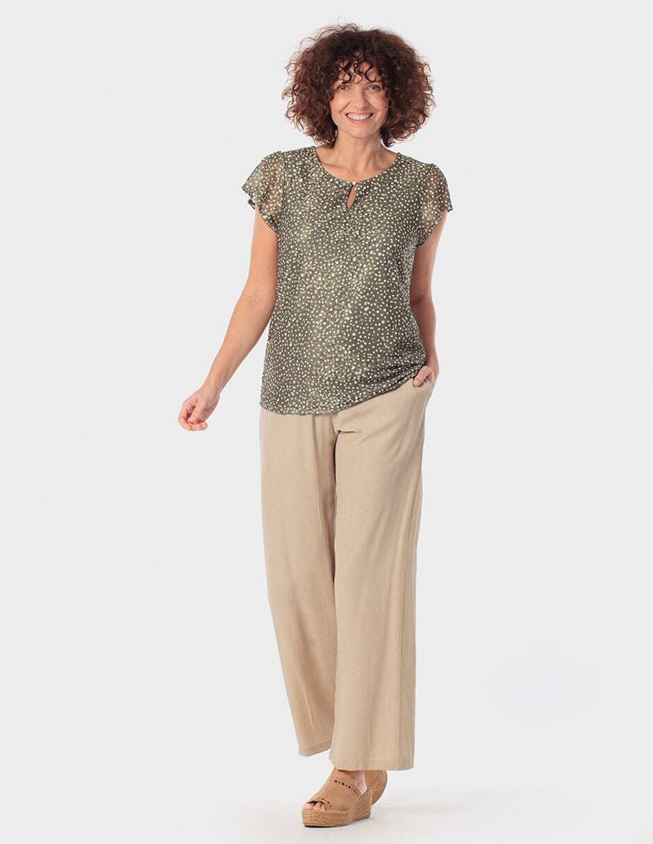Blusa manga corta para mujer 2