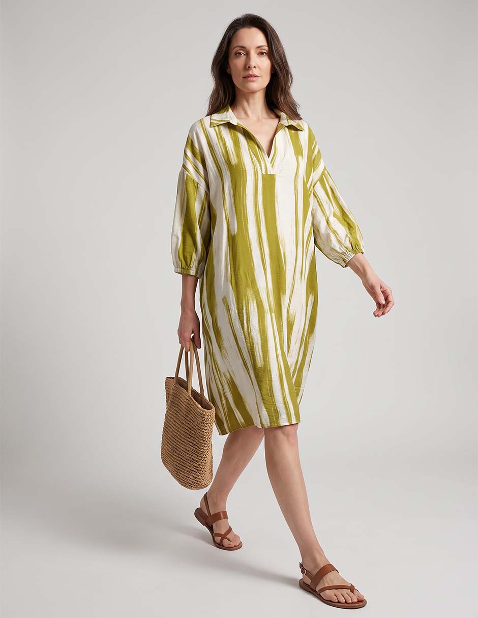 Vestido a la rodilla casual para mujer