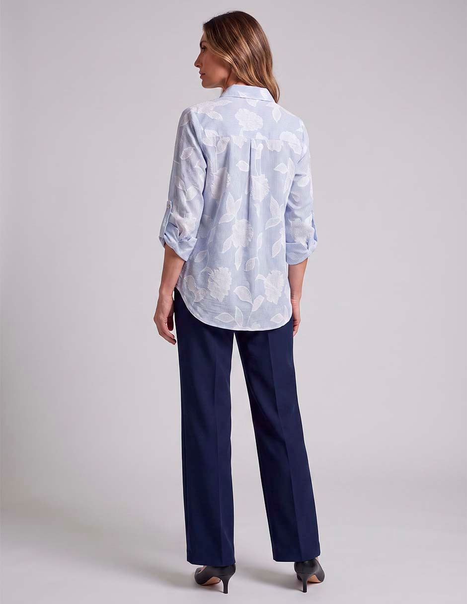 Blusa camisera manga larga para mujer 2