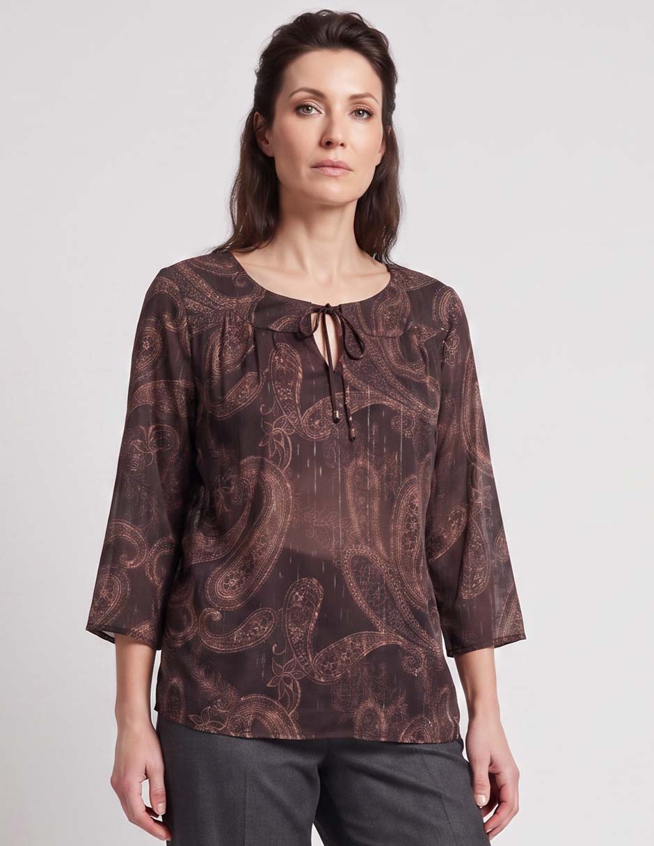 Blusa manga 3/4 para mujer