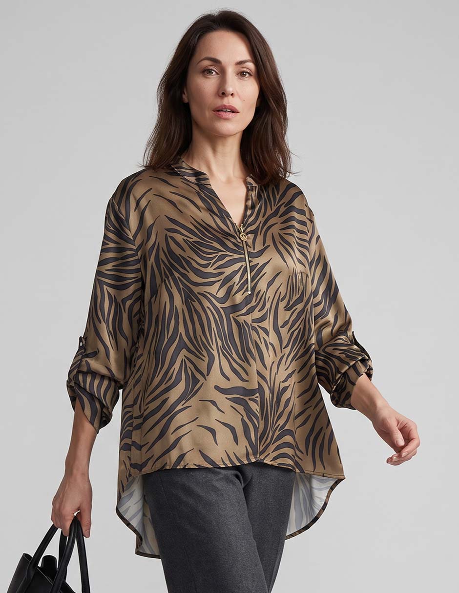 Blusa manga 3/4 para mujer Blusa manga 3/4 para mujer