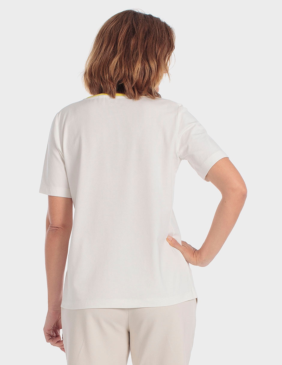 Playera manga corta cuello redondo mujer 2