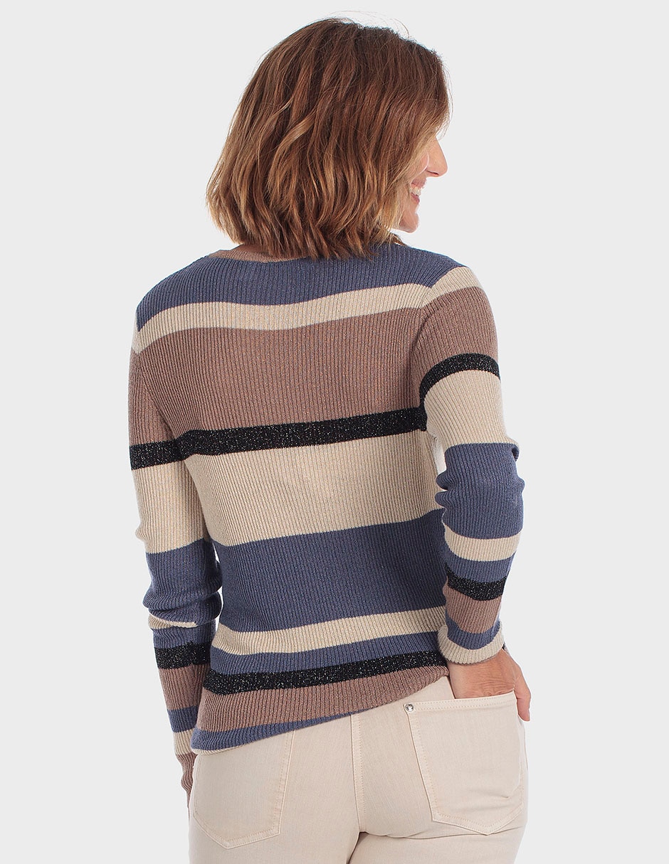 Suéter cuello redondo para mujer 2