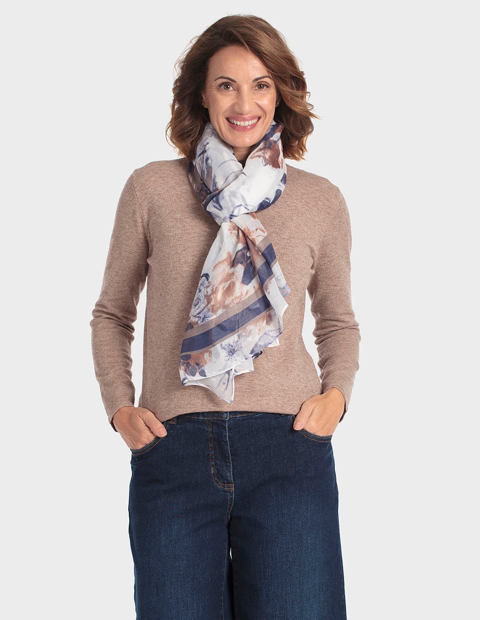 Pashmina de algodón para mujer