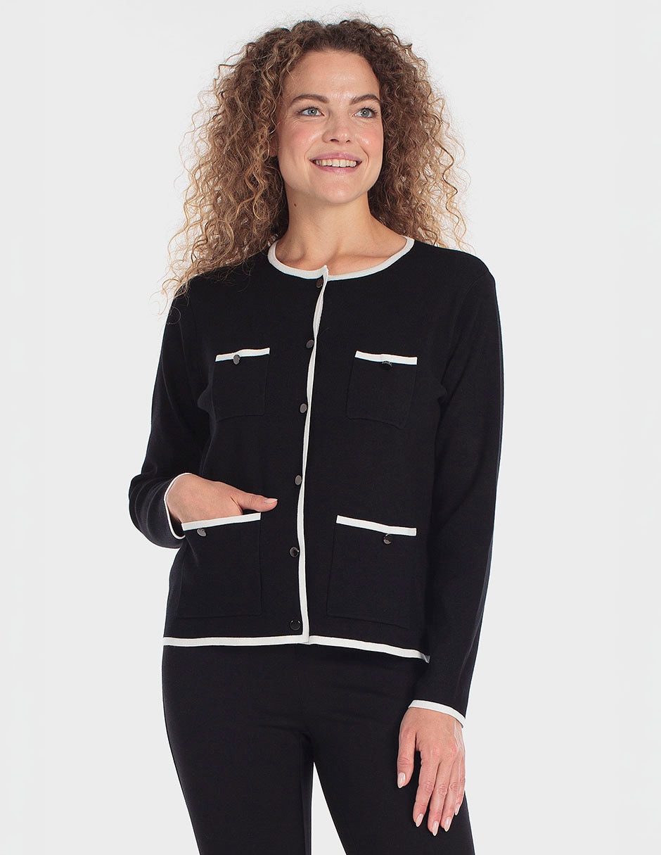 Suéter cuello redondo para mujer