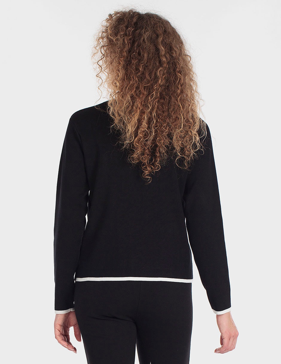 Suéter cuello redondo para mujer 2
