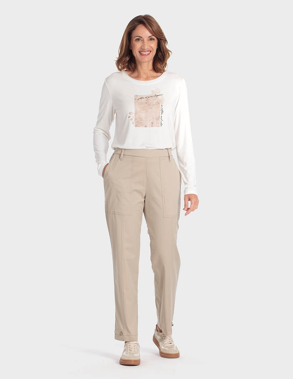Jeans relaxed wide leg dockers corte cintura para mujer 4