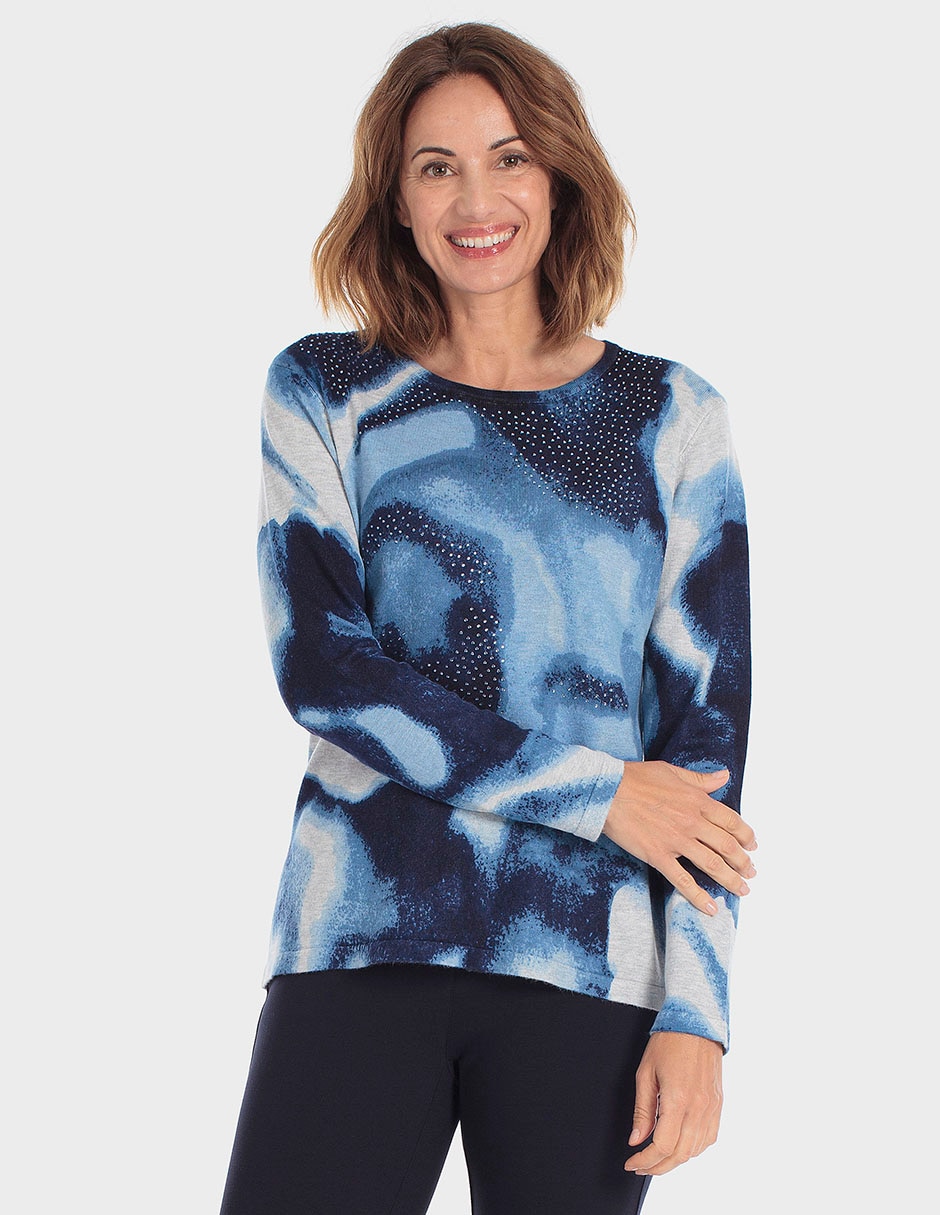Suéter cuello redondo para mujer Suéter cuello redondo para mujer