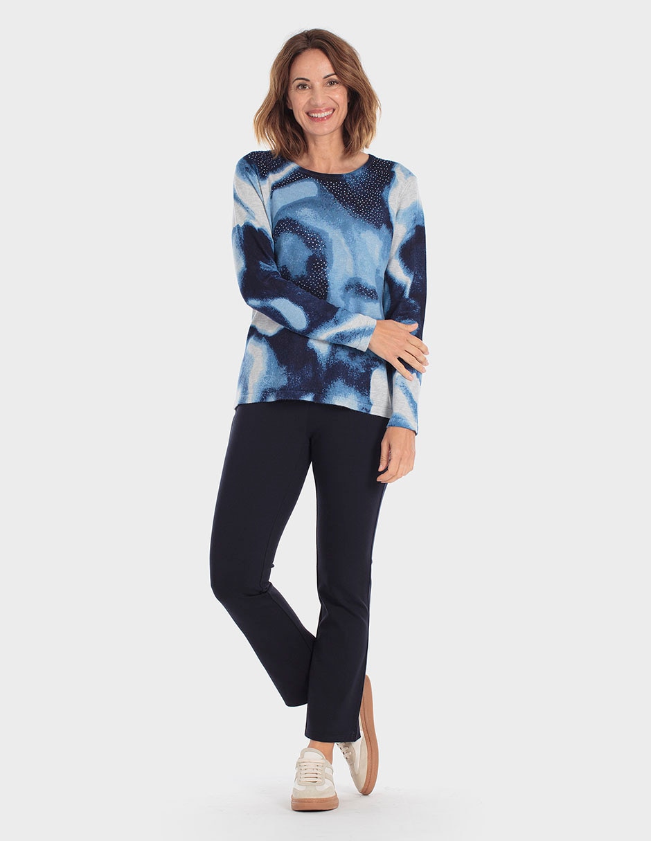 Suéter cuello redondo para mujer 2