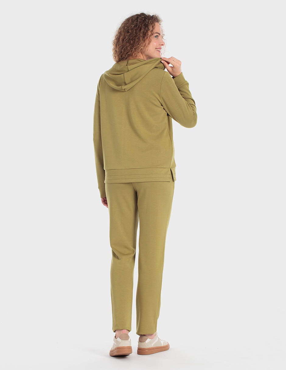 Pants slim con elástico para mujer 3