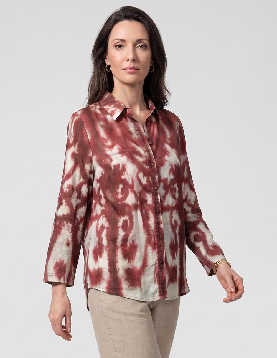 Blusa manga larga para mujer