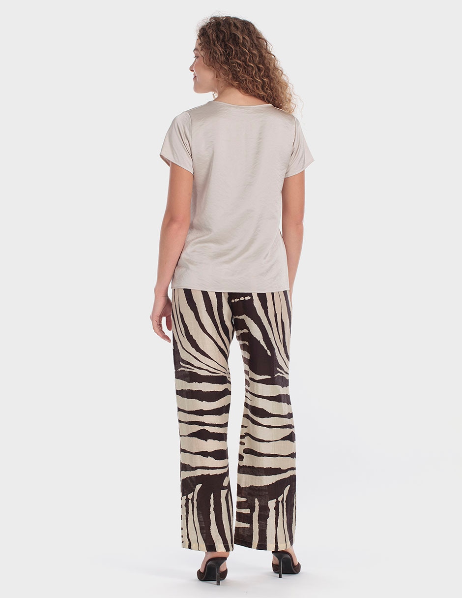 Pantalón relaxed casual para mujer 2