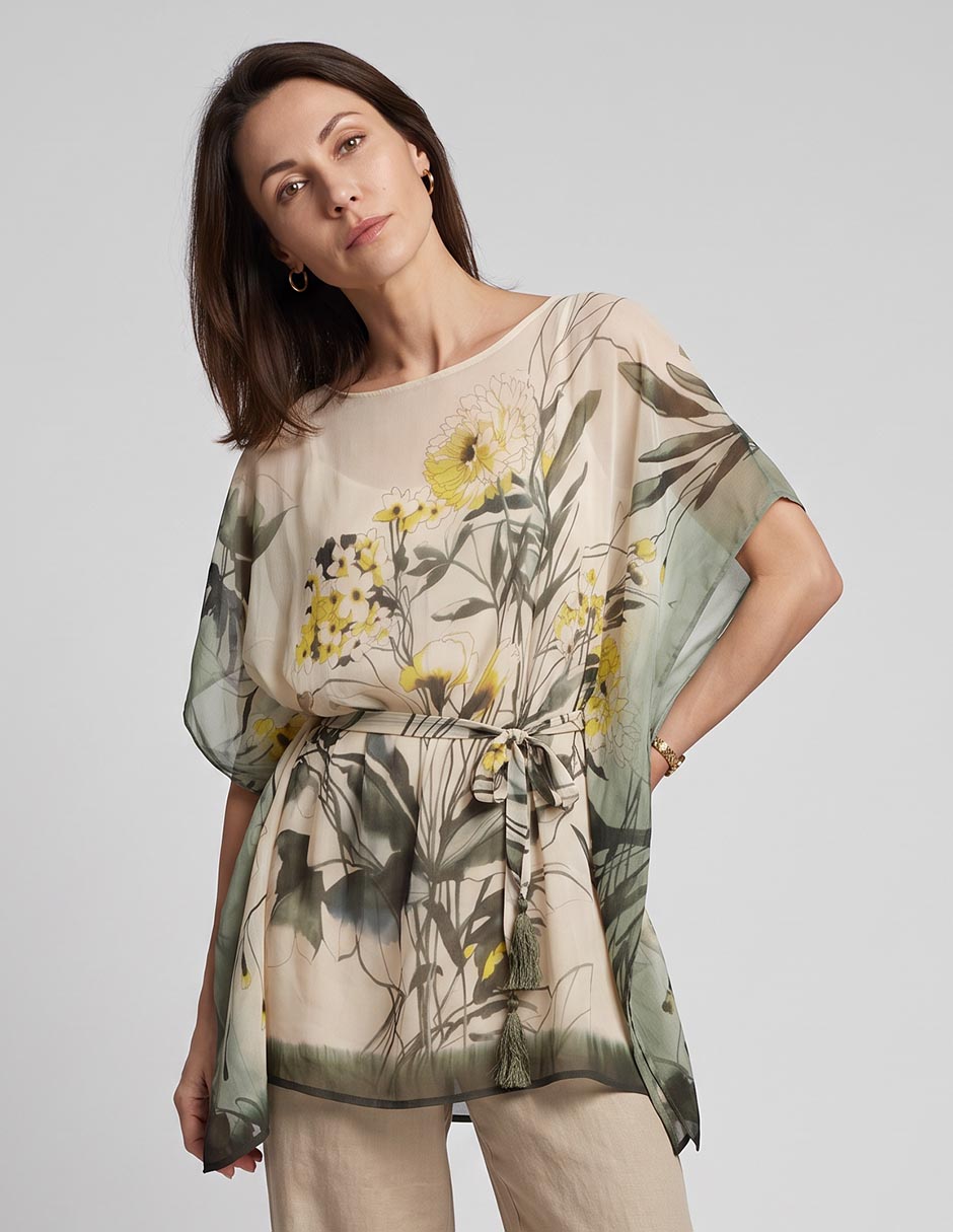 Blusa manga corta para mujer