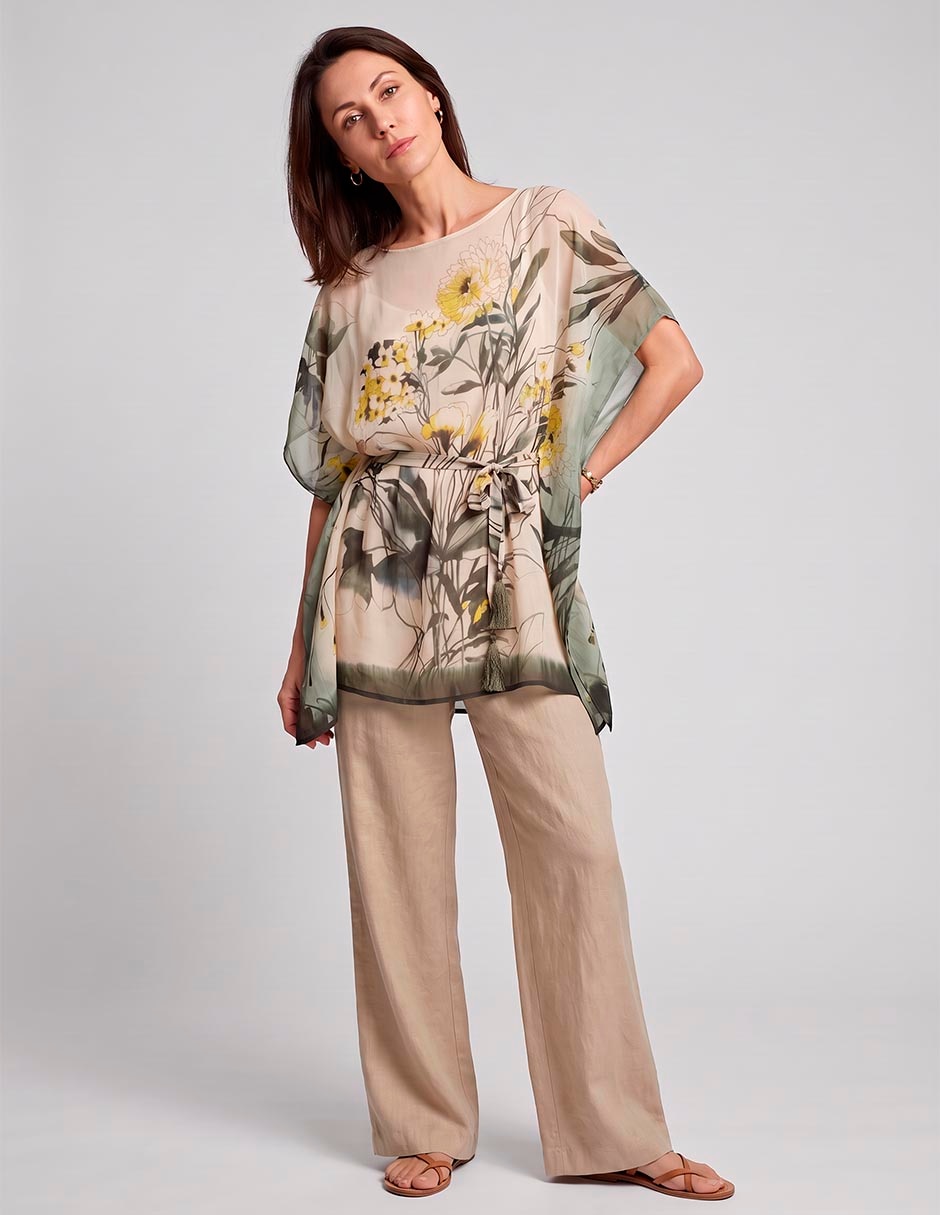 Blusa manga corta para mujer 4