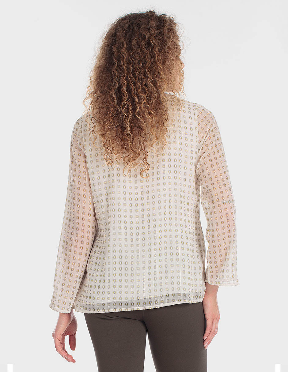 Blusa manga larga para mujer 4