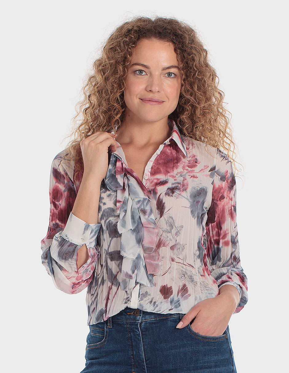 Blusa manga larga para mujer