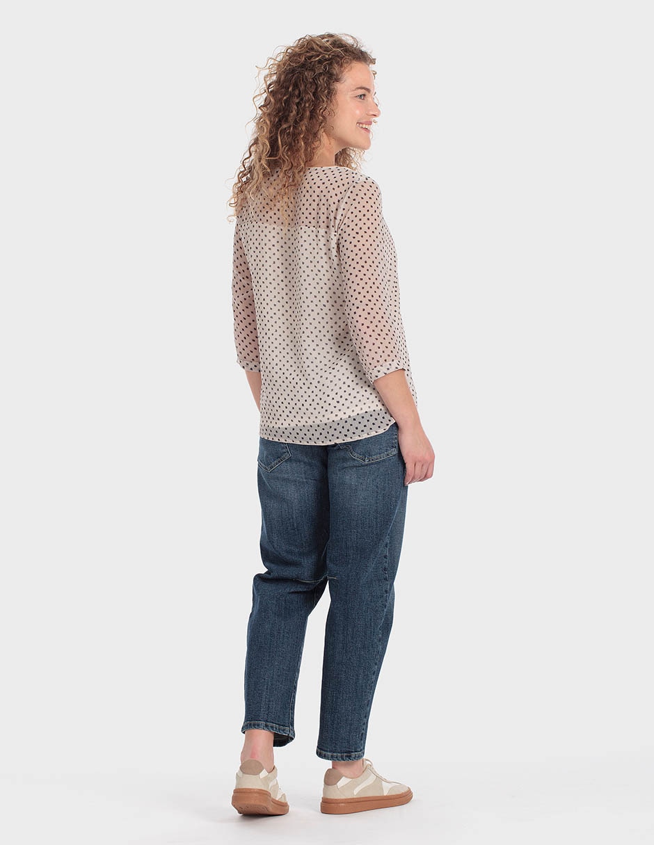 Blusa manga 3/4 para mujer 4