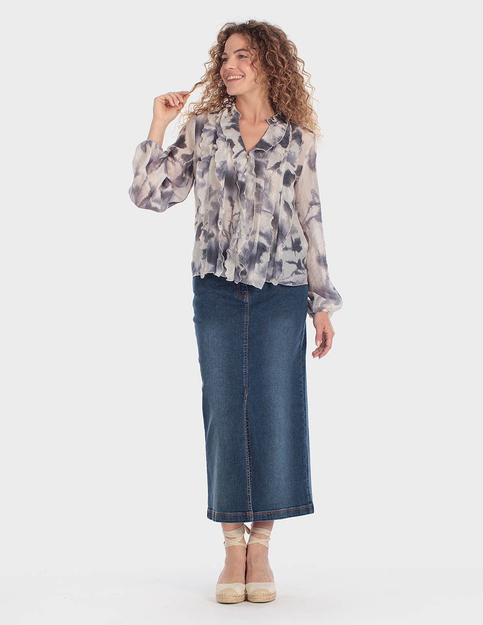 Blusa manga larga para mujer 4