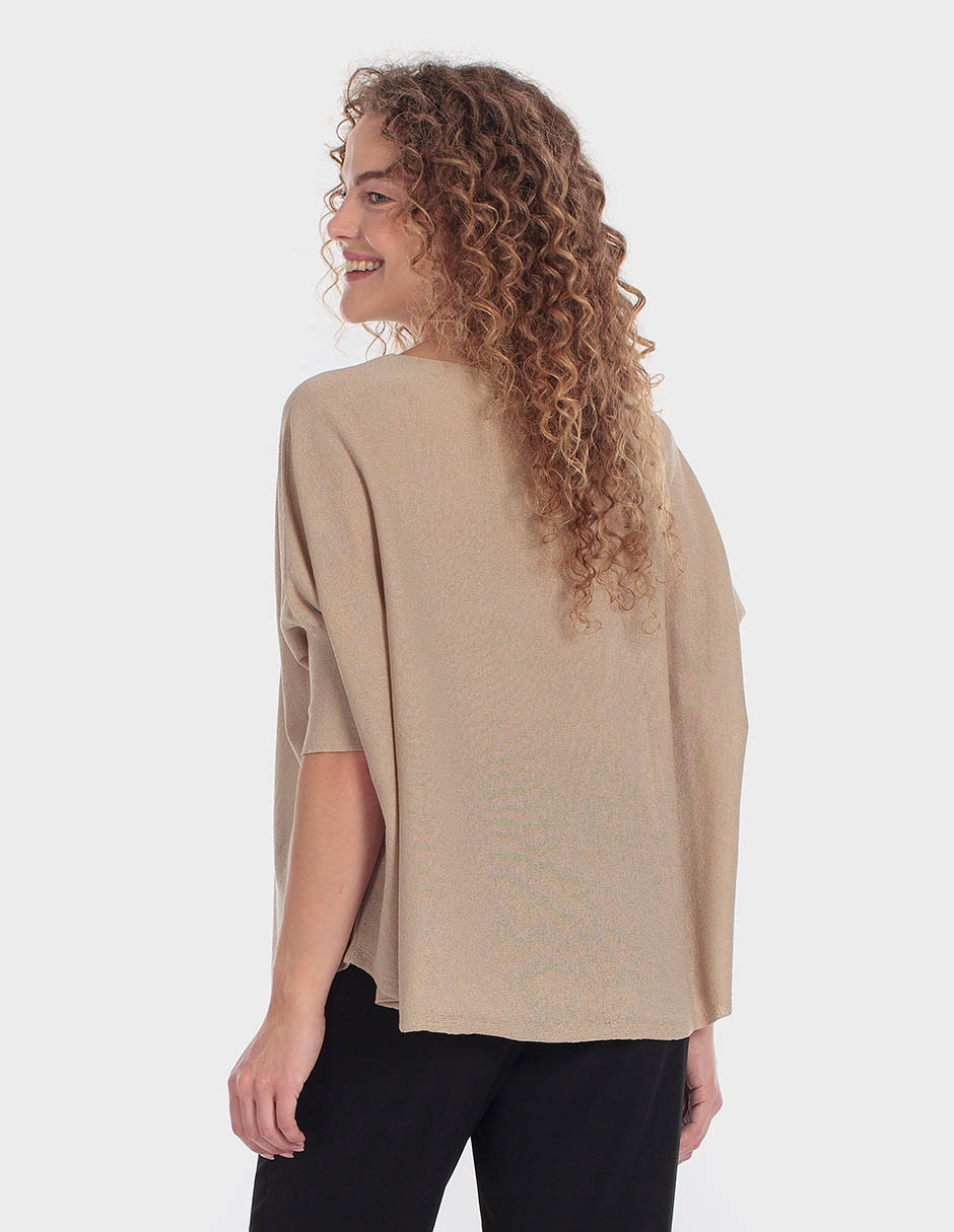 Suéter cuello redondo para mujer 2