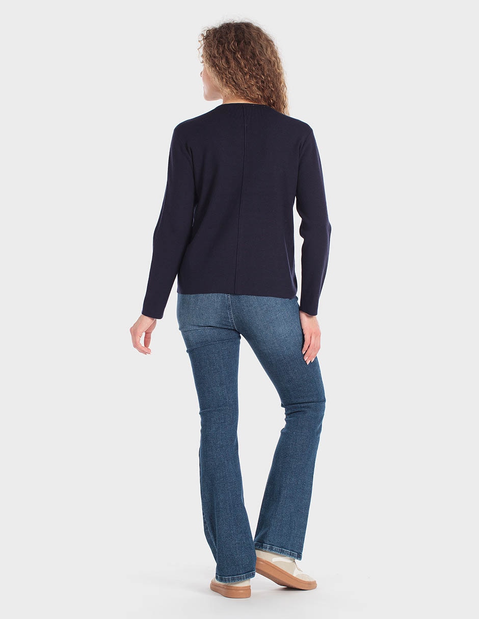 Suéter cuello redondo para mujer 2