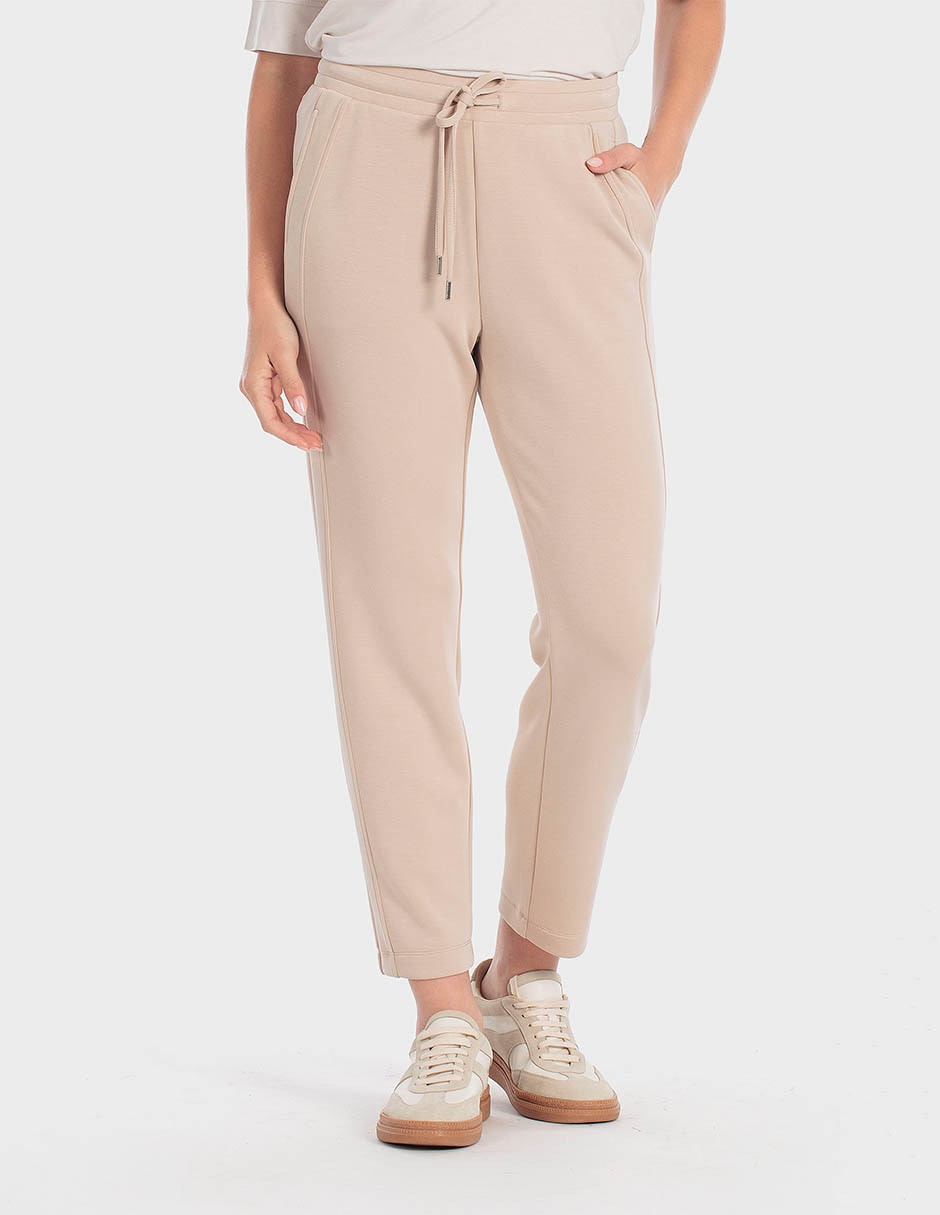 Pants regular con agujeta para mujer