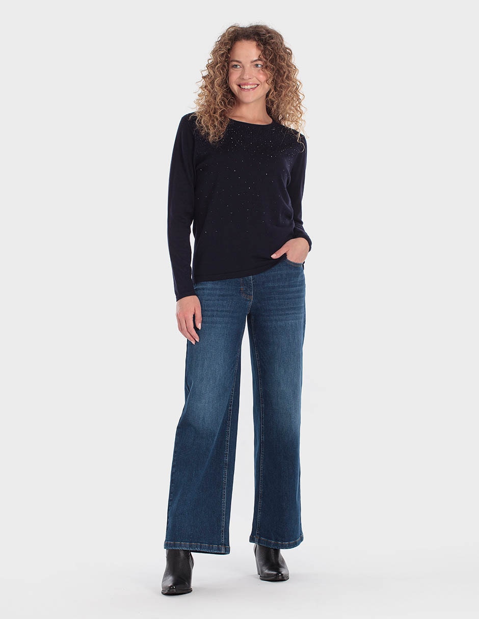 Pantalón wide leg para mujer 4