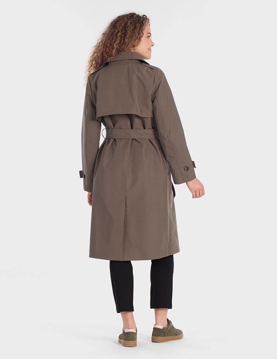 Gabardina con bolsillos para mujer 2