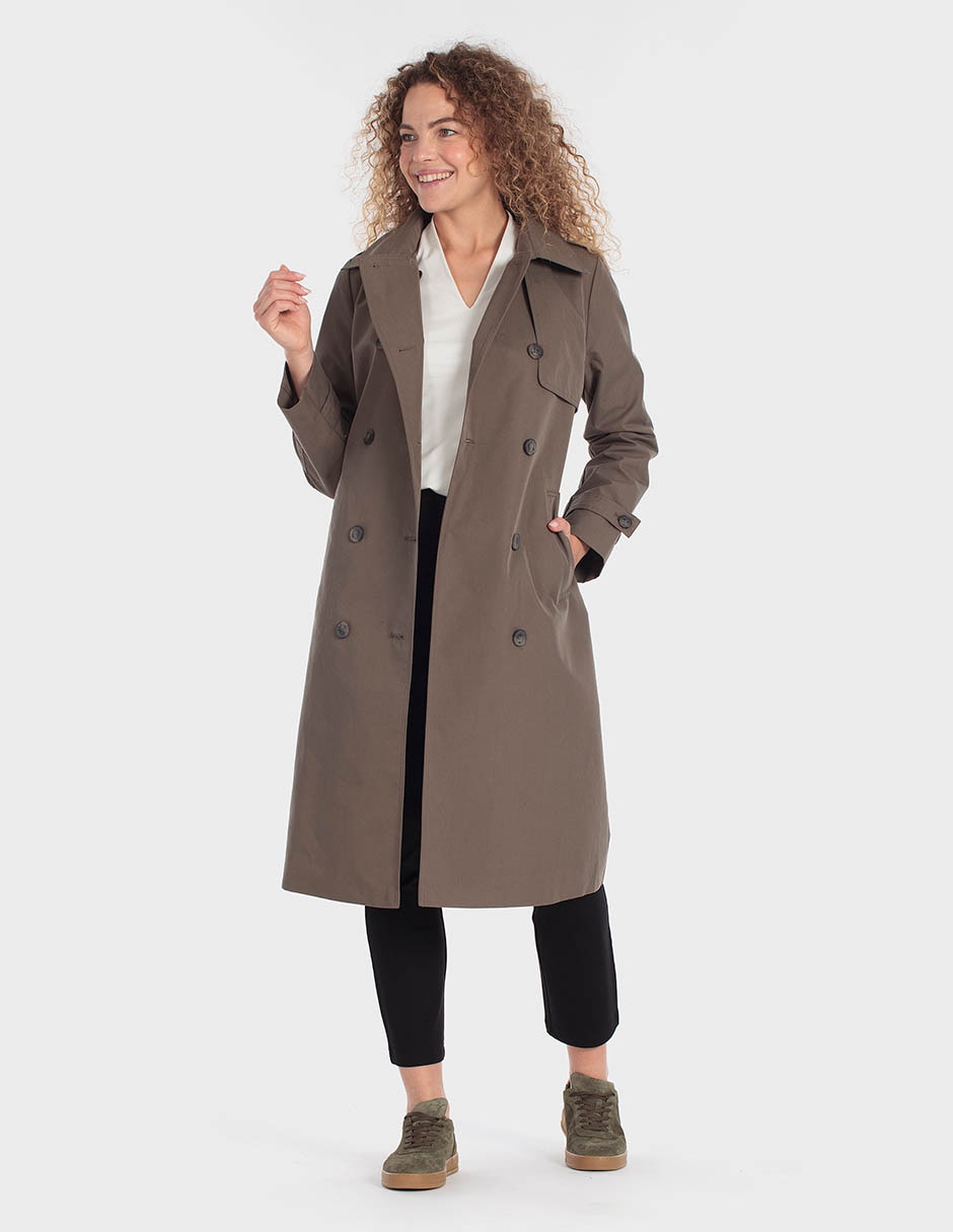 Gabardina con bolsillos para mujer 3