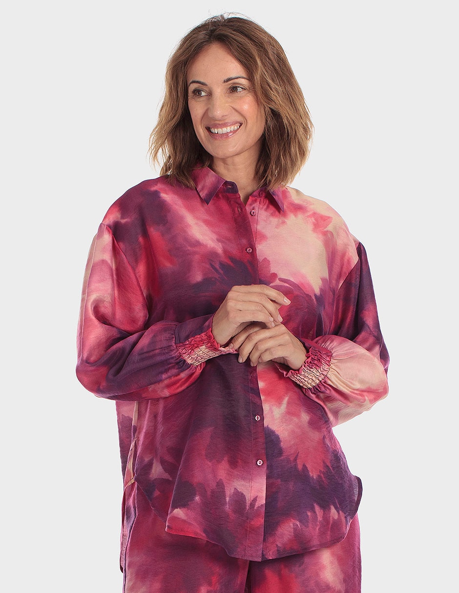 Blusa manga larga para mujer