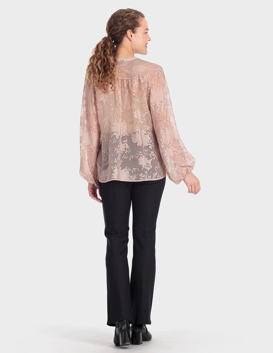 Blusa manga larga para mujer 4