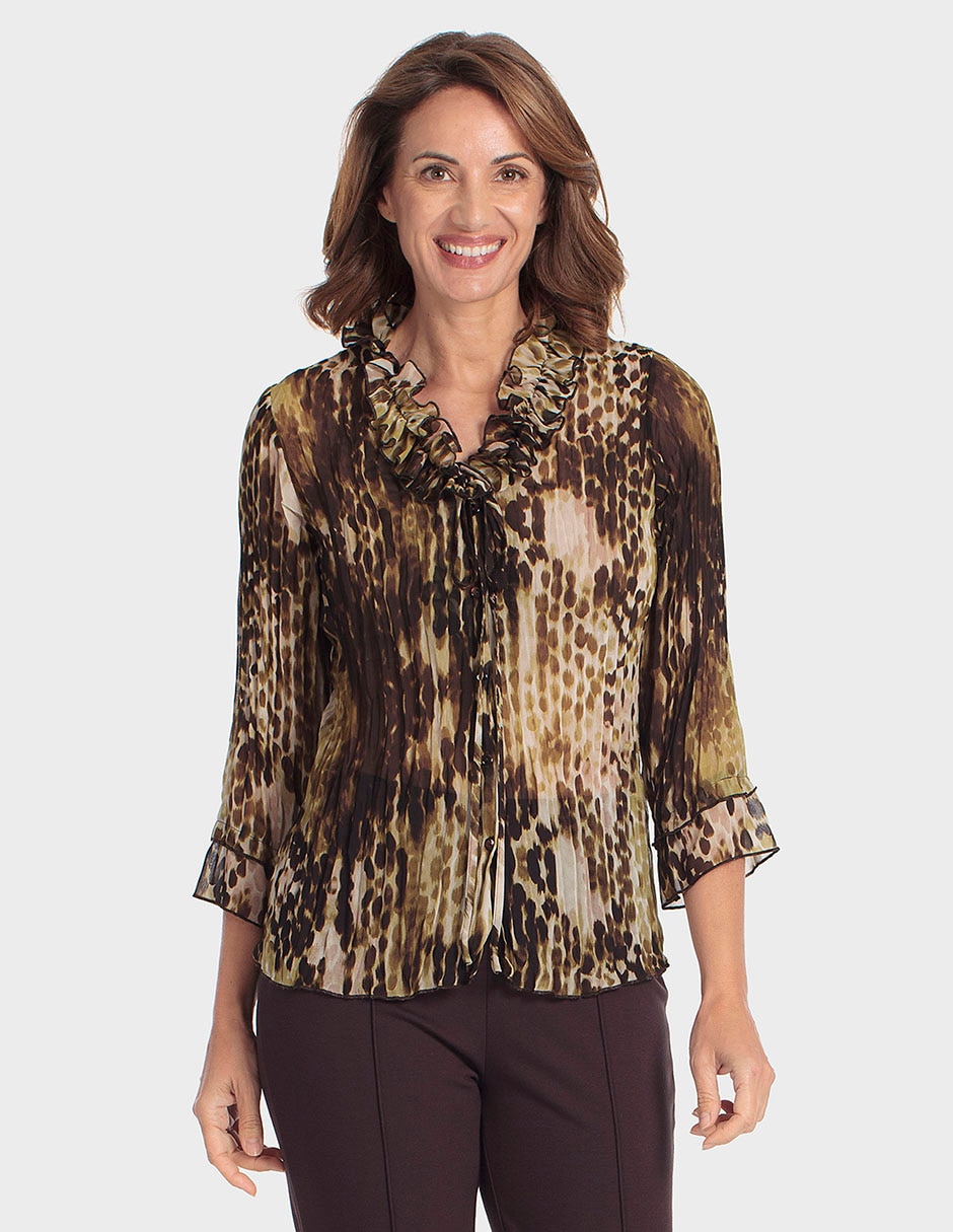 Blusa manga 3/4 para mujer Blusa manga 3/4 para mujer