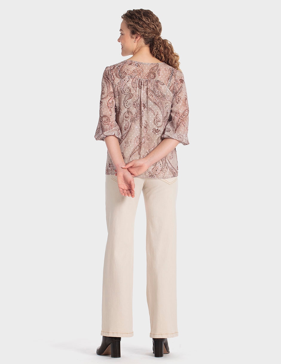 Blusa manga al codo para mujer 2