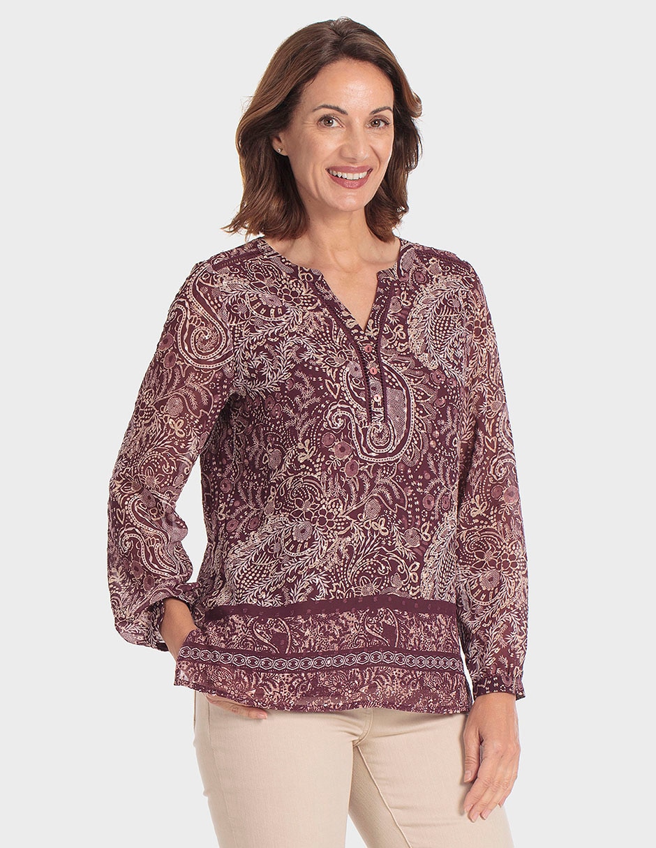 Blusa manga larga para mujer Blusa manga larga para mujer