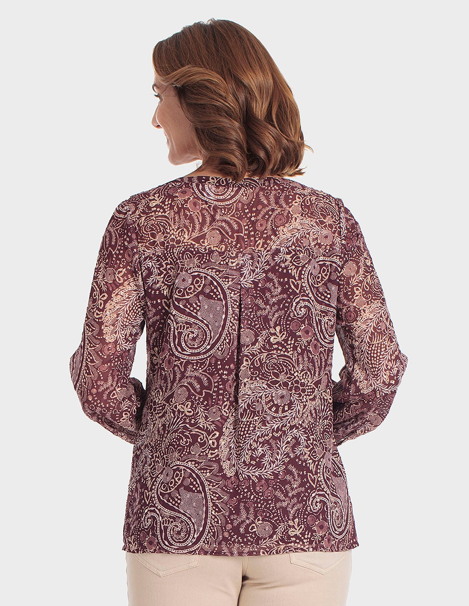 Blusa manga larga para mujer 2