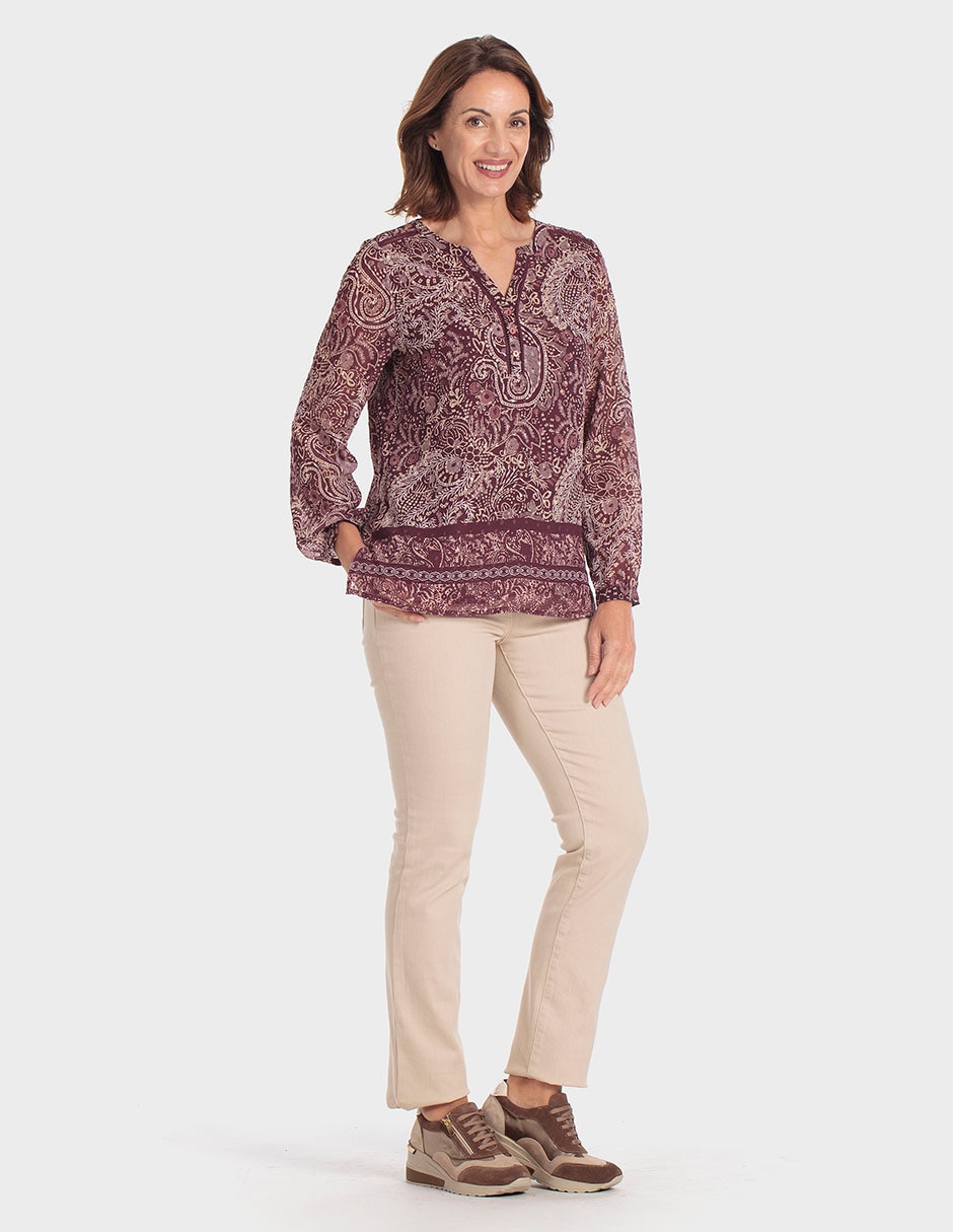 Blusa manga larga para mujer 3