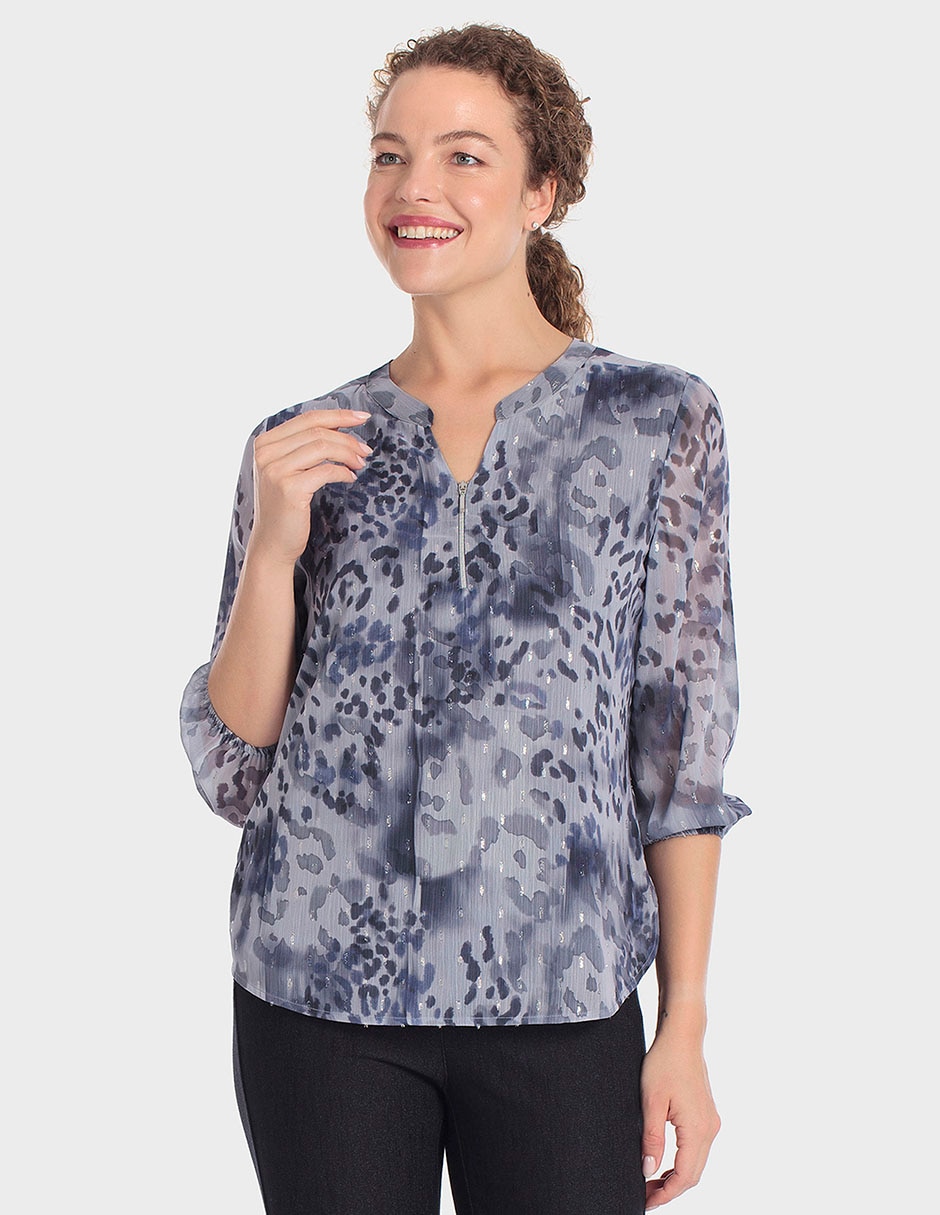 Blusa manga 3/4 para mujer Blusa manga 3/4 para mujer