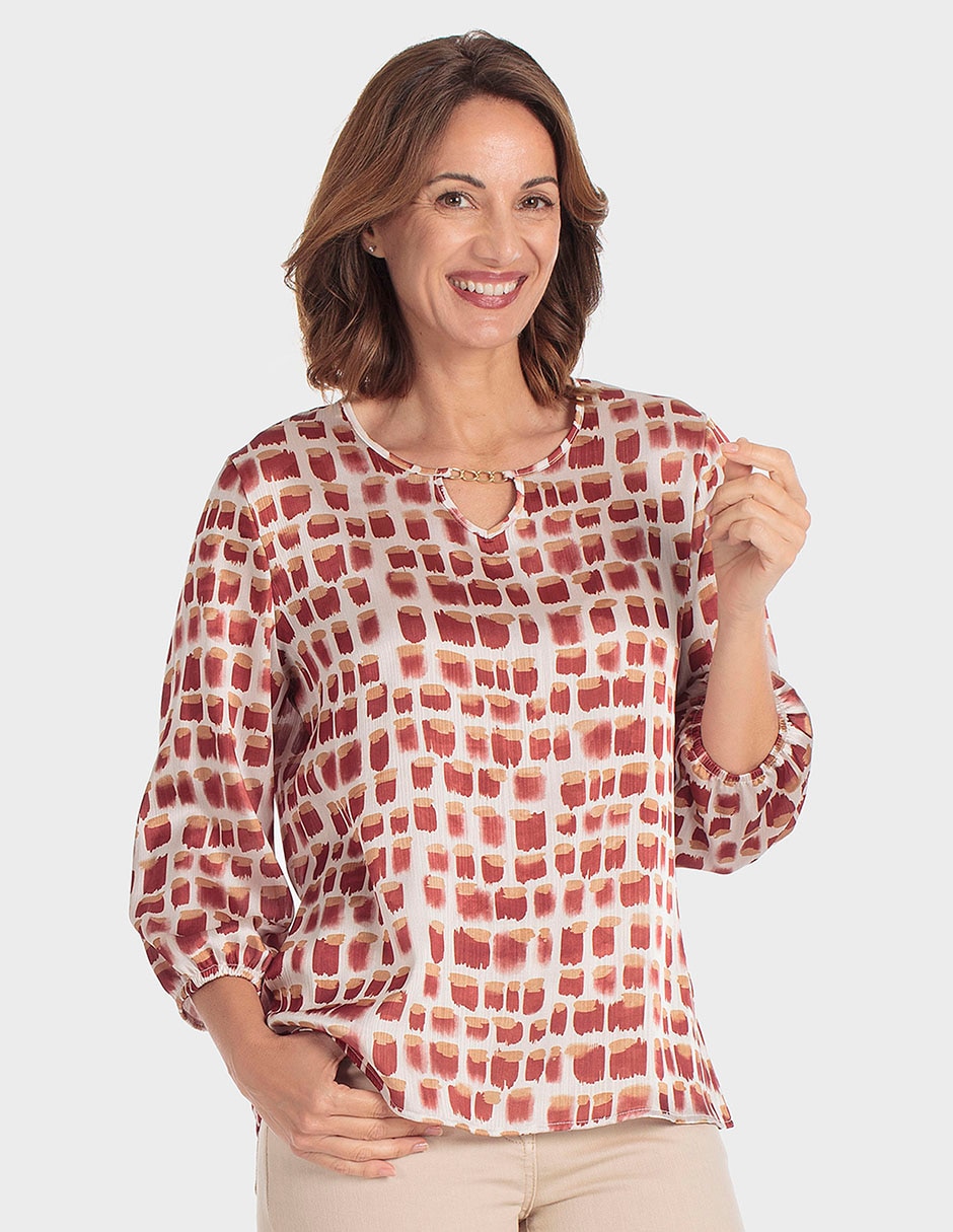 Blusa manga 3/4 para mujer